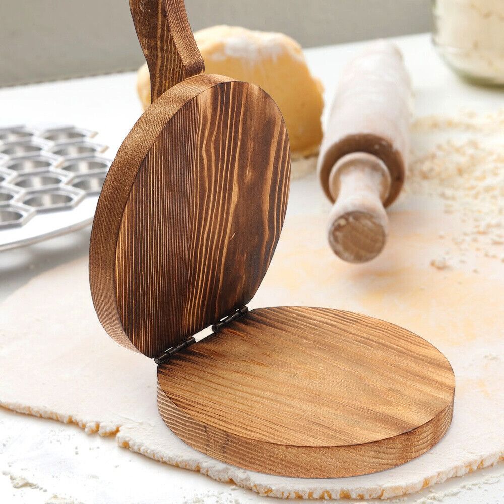 Wooden Dough Presser Chapati P - Dumpling Press Set reseña y precio