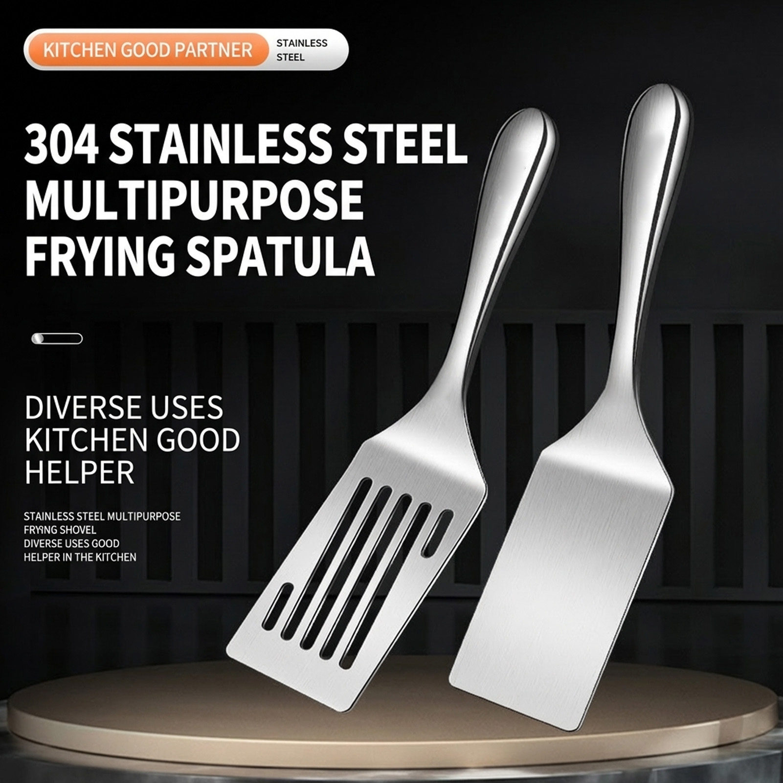 Stainless Steel Spatula Short  - Okonomiyaki Spatula reseña y precio