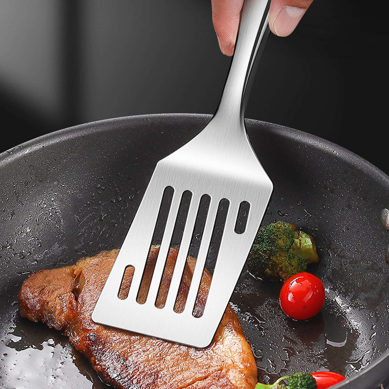 Stainless Steel Spatula Short  - Okonomiyaki Spatula reseña y precio
