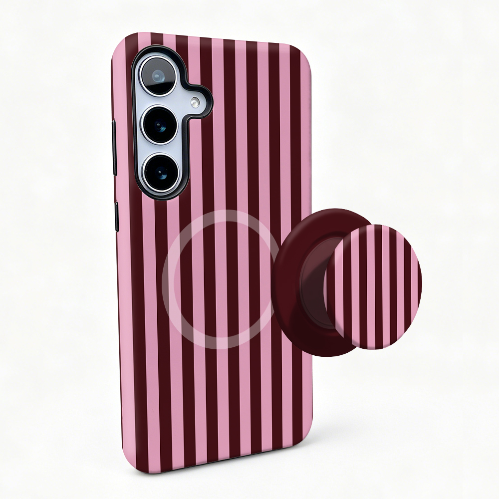 Stripe Magnetic Case For Samsu - Taco Stand Holder reseña y precio