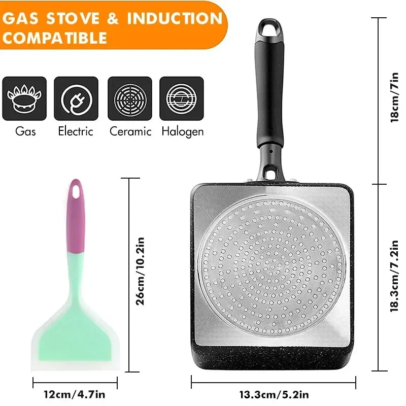 Japanese Omelette Pan / Tamago - Egg Waffle Pan reseña y precio