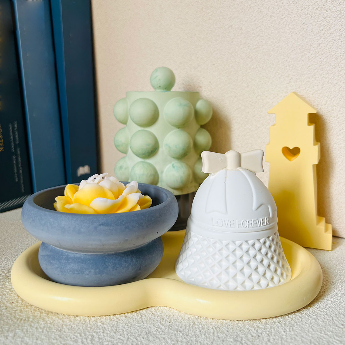 Bubble Jar Candle Vessel Concr - Donut Mold Silicone reseña y precio