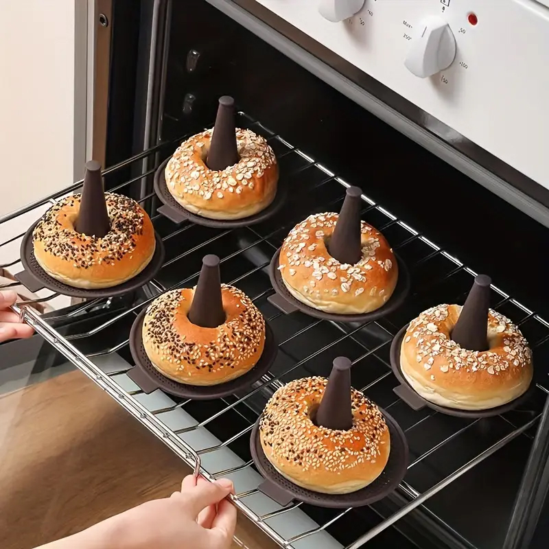 6/12pcs Baking Mold Set Silico - Donut Mold Silicone reseña y precio