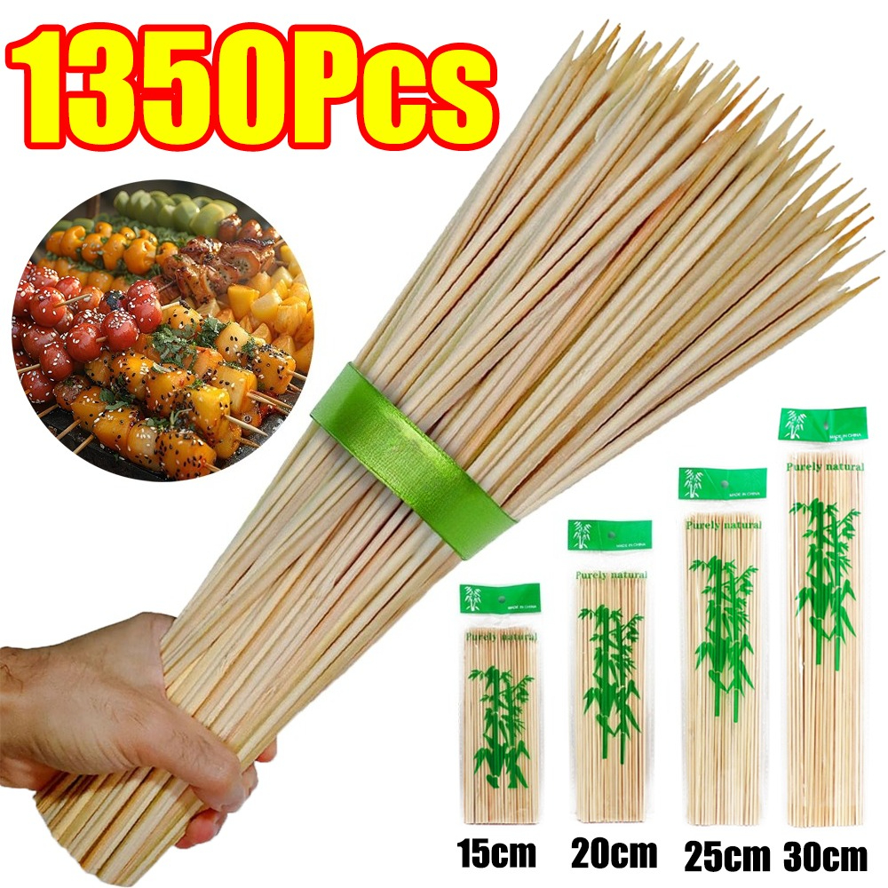 90-1350Pcs BBQ Bamboo Sticks D - Corn Dog Stick reseña y precio