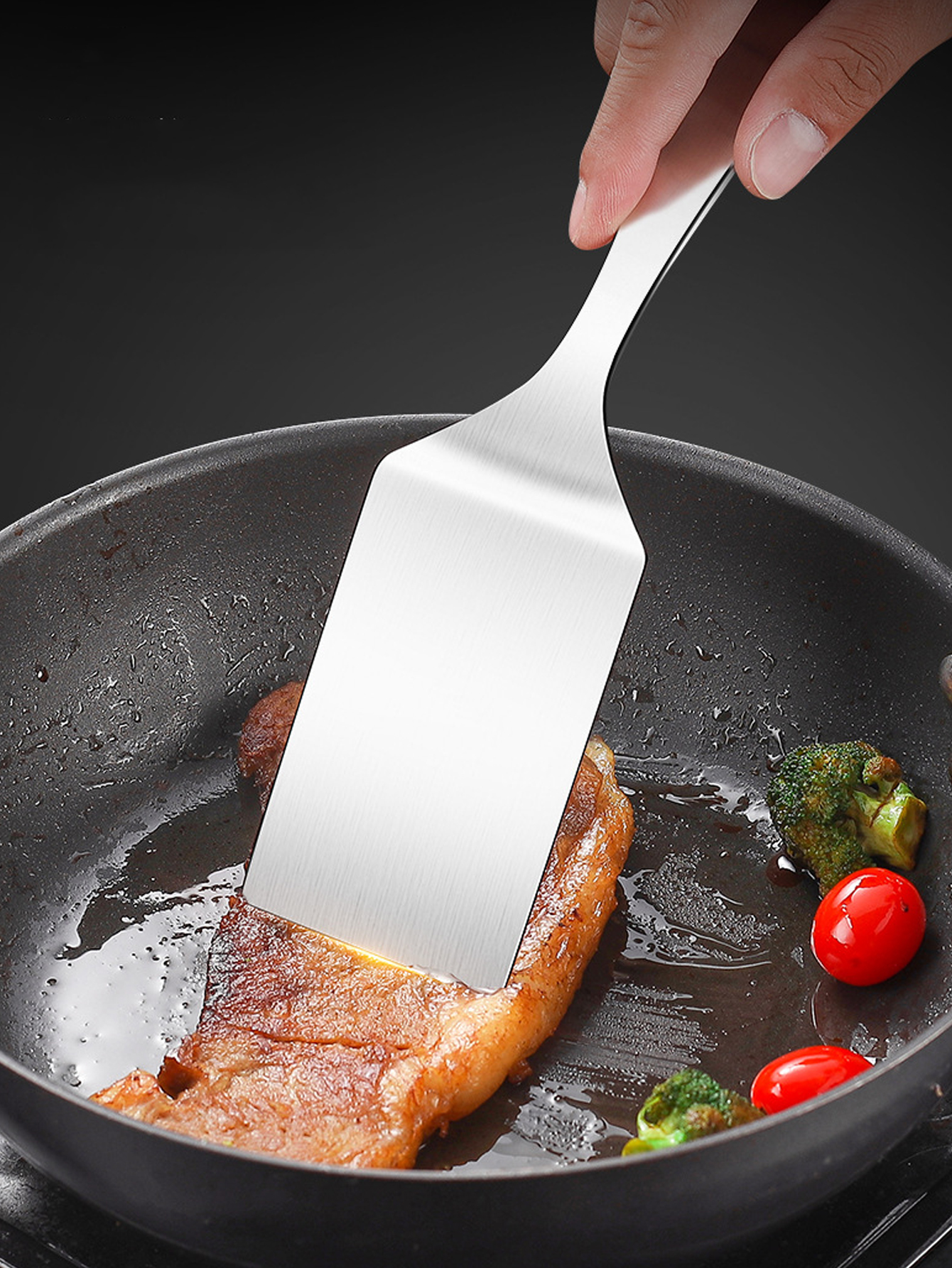 2pc/1pc Small Stainless Steel  - Okonomiyaki Spatula reseña y precio