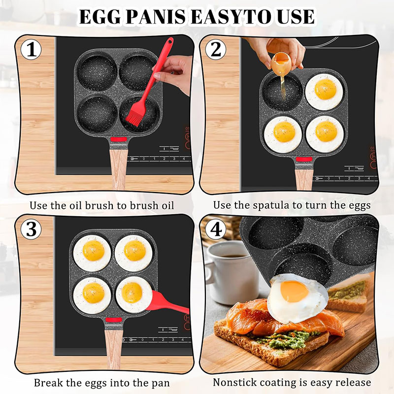 Deepened Egg Frying Pan with L - Egg Waffle Pan reseña y precio