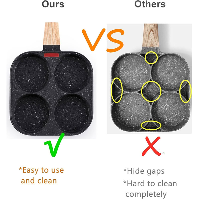 Deepened Egg Frying Pan with L - Egg Waffle Pan reseña y precio