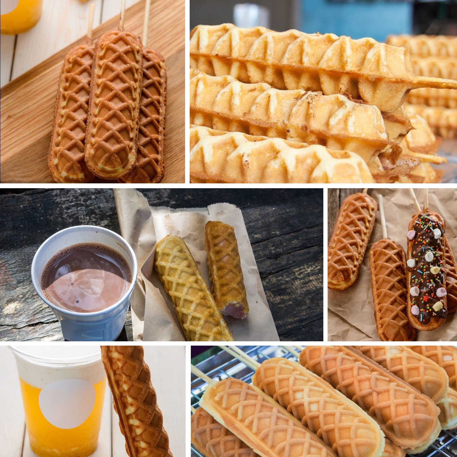 6-Piece Non-stick Waffle Bar M - Corn Dog Stick reseña y precio