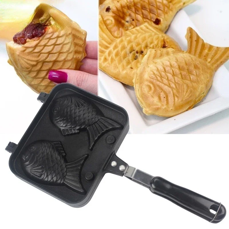Kitchen Japanese Taiyaki Doubl - Egg Waffle Pan reseña y precio