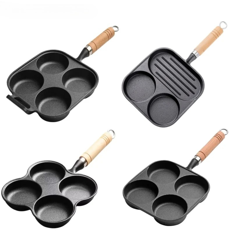 JUSTINLAU 2/4-Hole Omelette Po - Egg Waffle Pan reseña y precio