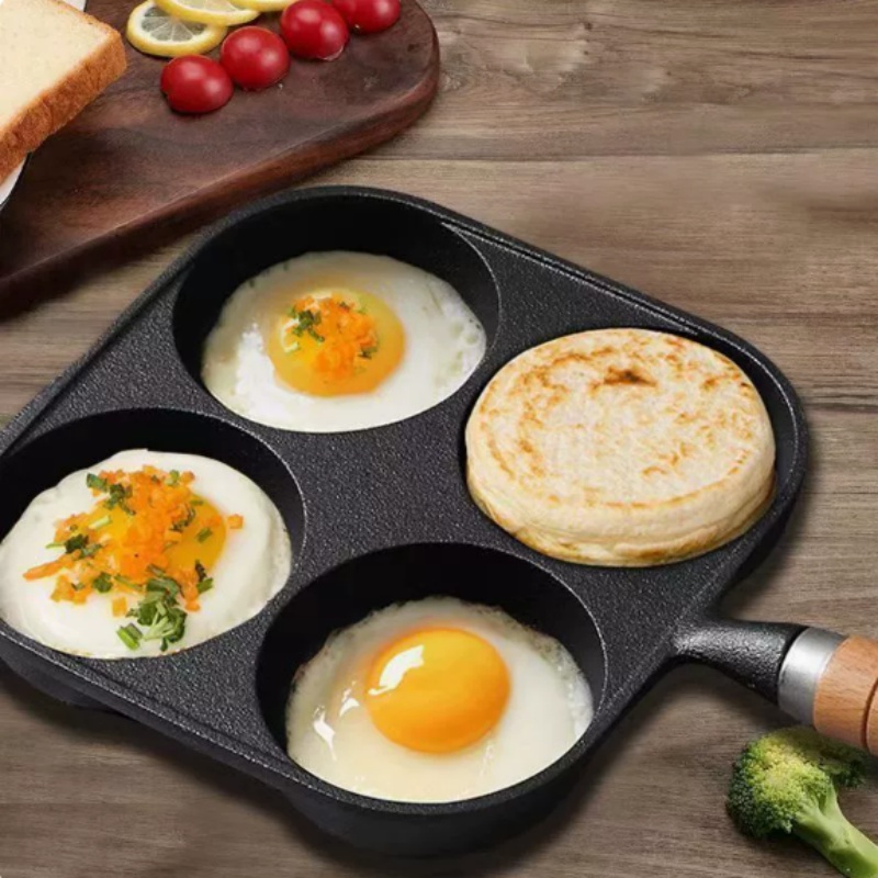 JUSTINLAU 2/4-Hole Omelette Po - Egg Waffle Pan reseña y precio