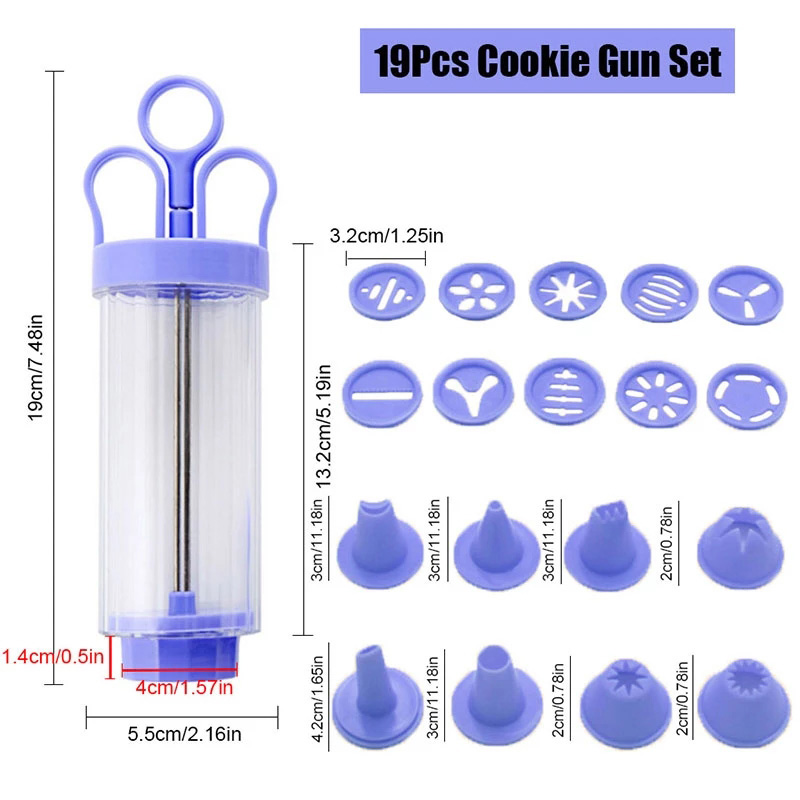 BOZZH DIY Manual Cookie Press  - Churros Maker Gun reseña y precio
