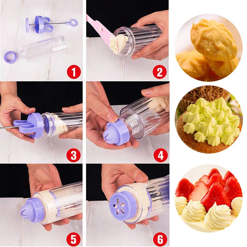 BOZZH DIY Manual Cookie Press  - Churros Maker Gun reseña y precio