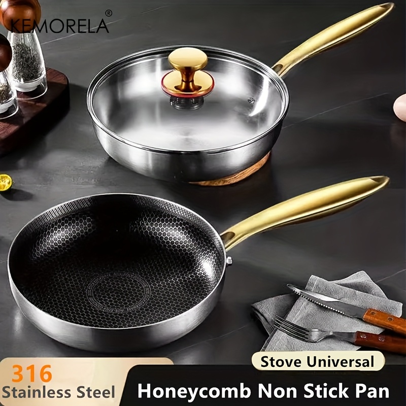316 Stainless Steel Frying Pan - Danish Pancake Pan reseña y precio