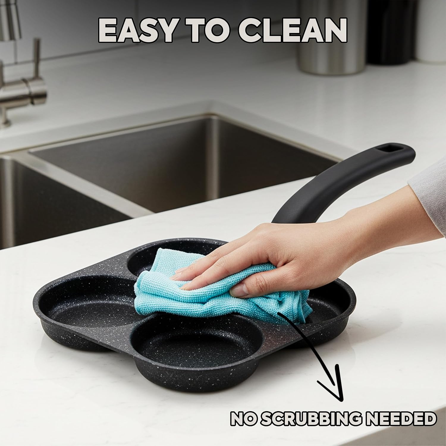 Egg Frying Pan Nonstick Pancak - Egg Waffle Pan reseña y precio