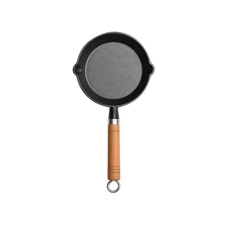 20cm Cast Iron Skillet Wooden  - Egg Waffle Pan reseña y precio