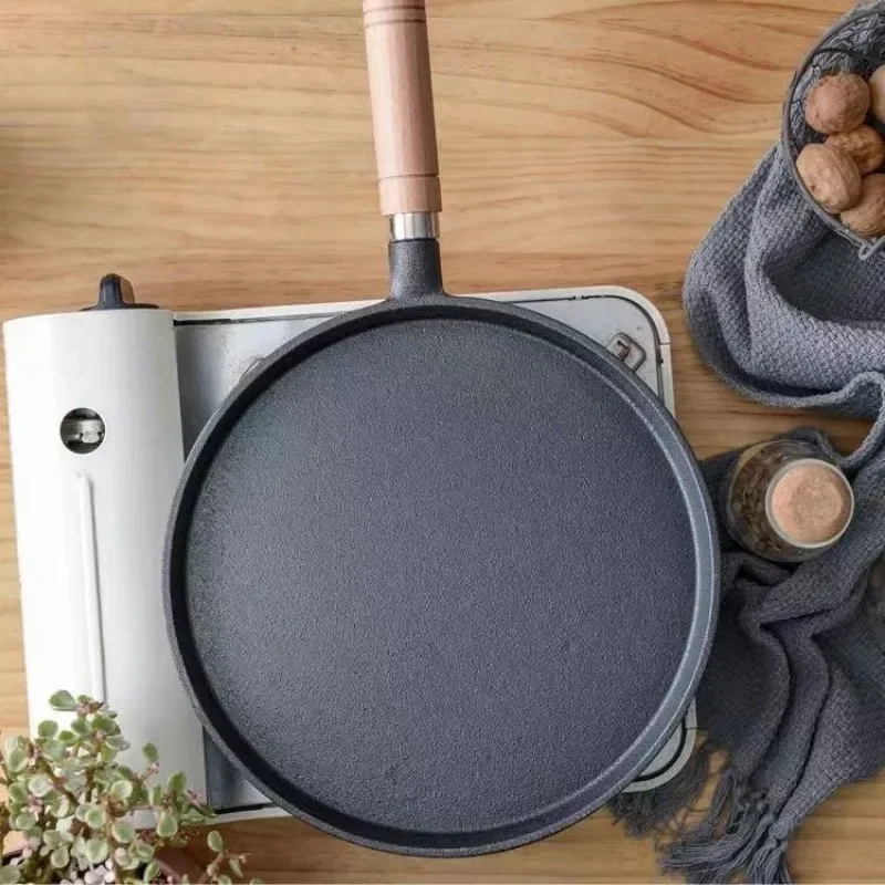 20cm Cast Iron Skillet Wooden  - Egg Waffle Pan reseña y precio