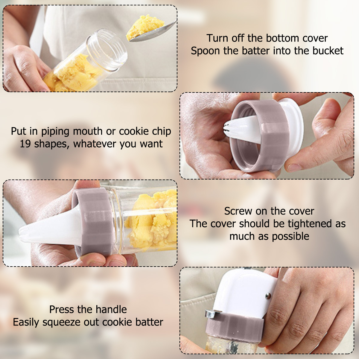 Cookie Press Set Cookie Press  - Churros Maker Gun reseña y precio