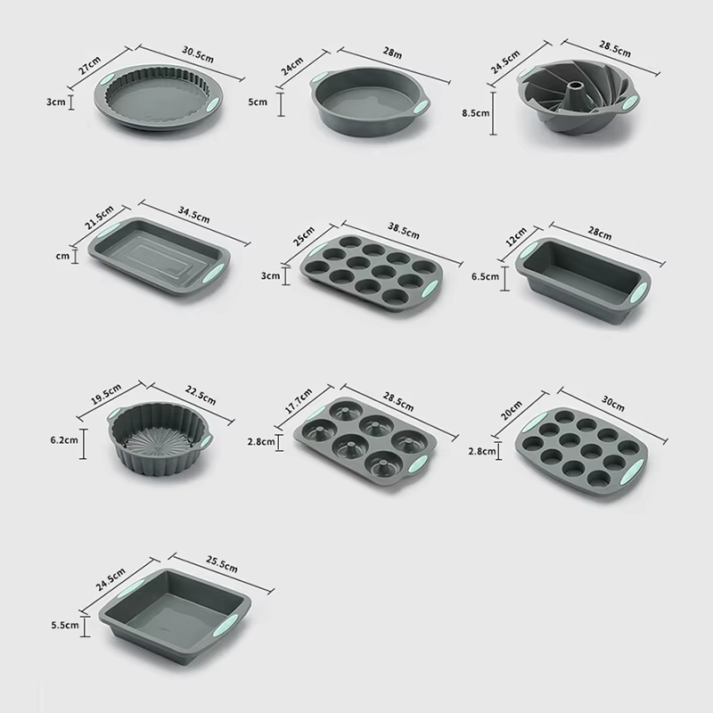 Silicone Fluted Cake Pans Non- - Donut Mold Silicone reseña y precio