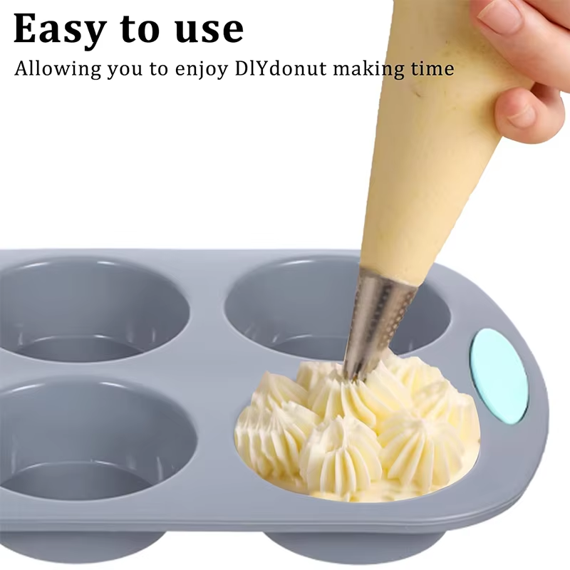Silicone Fluted Cake Pans Non- - Donut Mold Silicone reseña y precio