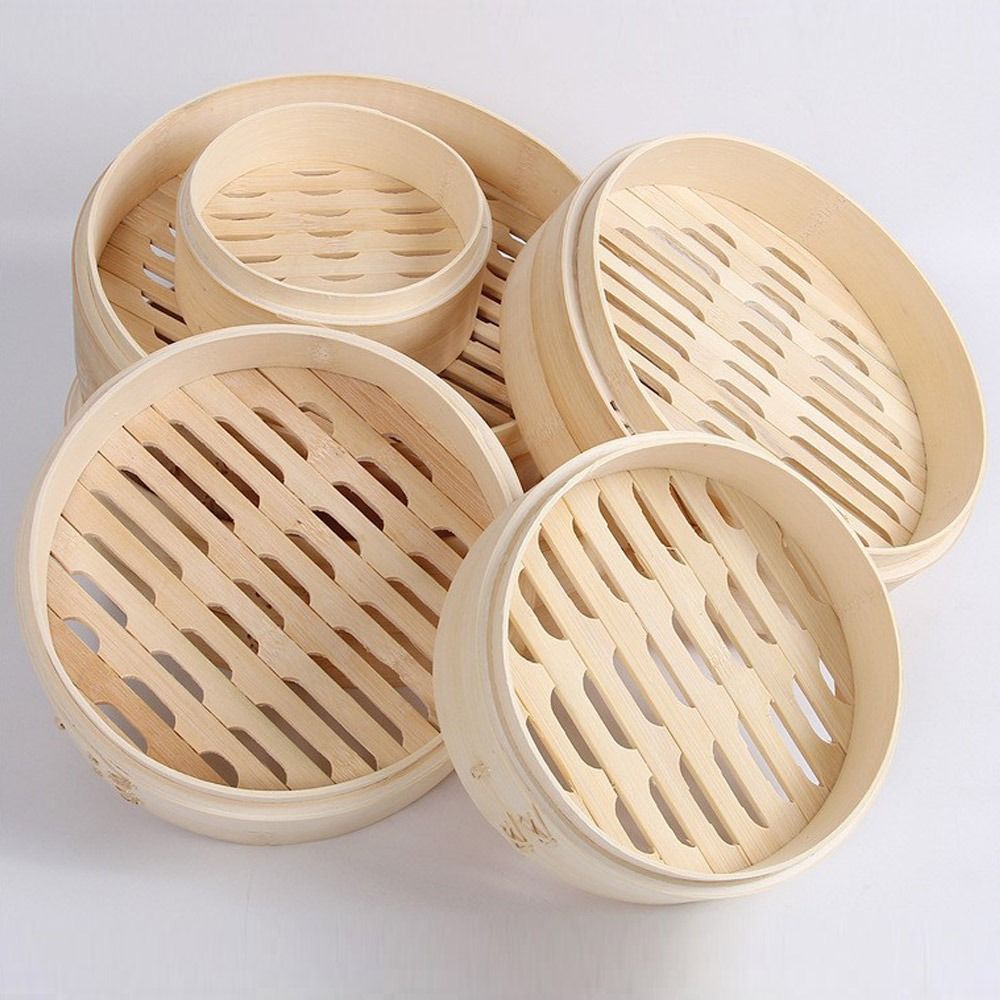 Bamboo Steamer Basket with Lid - Bao Steamer Bamboo reseña y precio