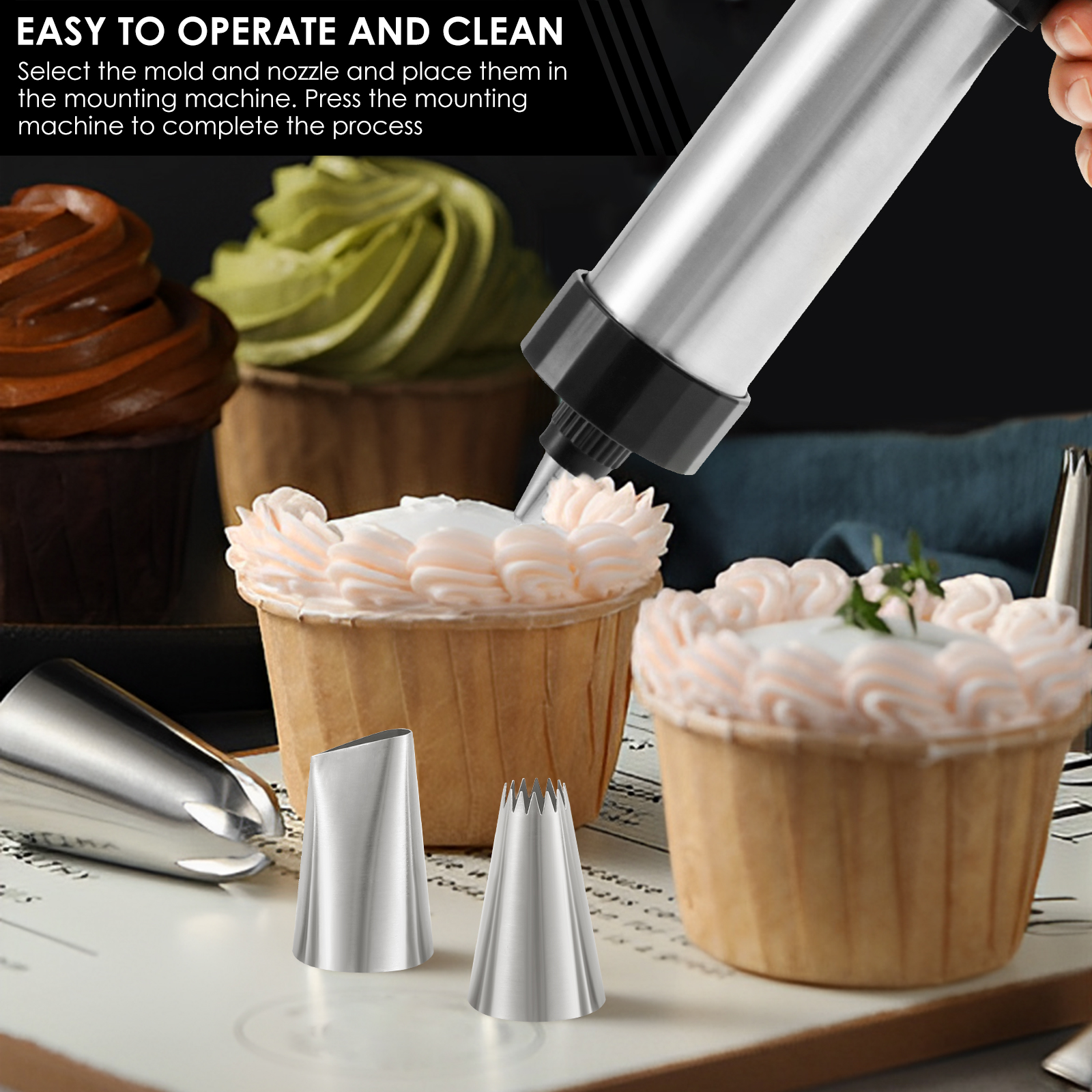 Stainless Steel Cookie Gun Chu - Churros Maker Gun reseña y precio