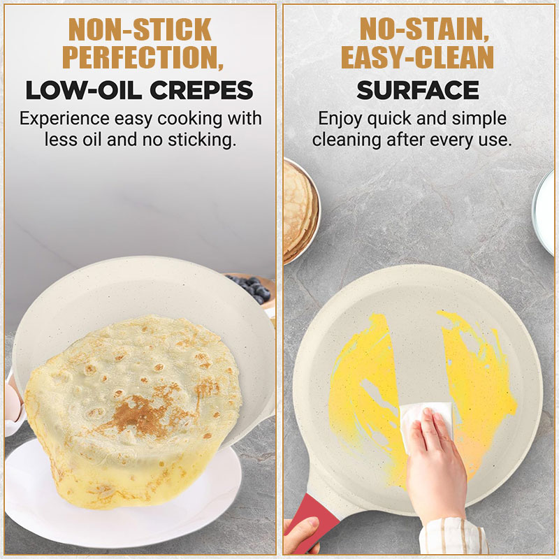 Nonstick Crepe Frying Pan Dosa - Danish Pancake Pan reseña y precio