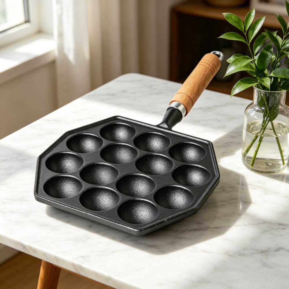 Cast Iron Takoyaki Pan – No-Co - Takoyaki Grill Plate reseña y precio